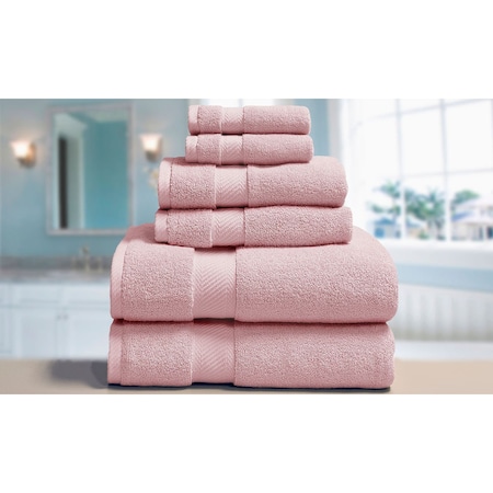 Blue Ridge Luxury Towel Set (6-Piece), Pink EL900015